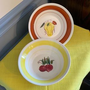 Vintage Ironstone bowls - Wales, 2 bowls